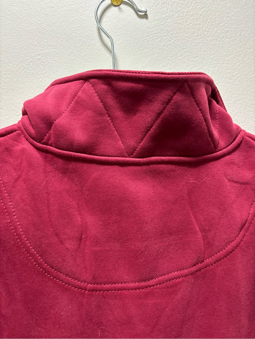 Women’s Sweatshirt Snap Front Pullover Oversized Henley Neckline Drop Shoulders. - Picture 6 of 10